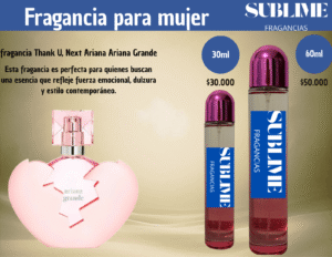 fragancia Thank U, Next Ariana Ariana Grande